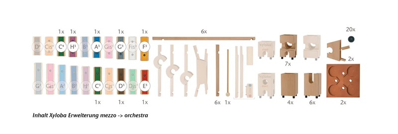 Kugelbahn Xyloba Erweiterung Mezzo > Orchestra