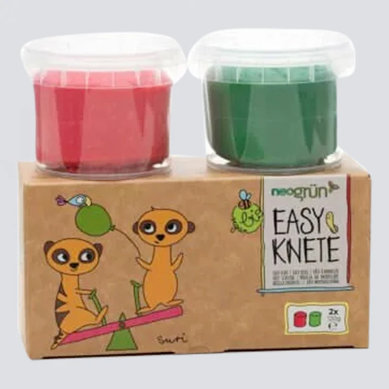 Easy-Knete 2er Set "Suri" rot/grün