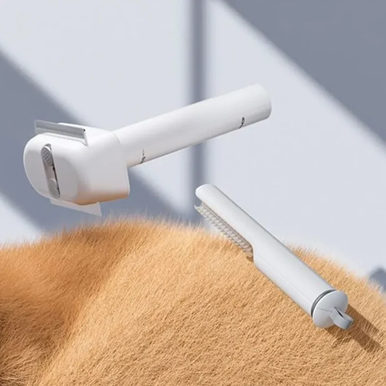 2-in-1 Haustierbürste Mit Felltrimmer Für Effektive Fellpflege
