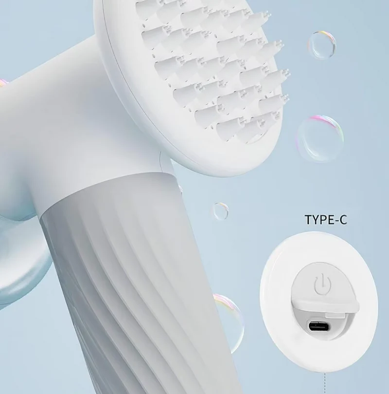 Elektrische Hundebürste Mit Massagefunktion – Sanfte Fellpflege Und Tiefenreinigung Mit Usb-aufladung