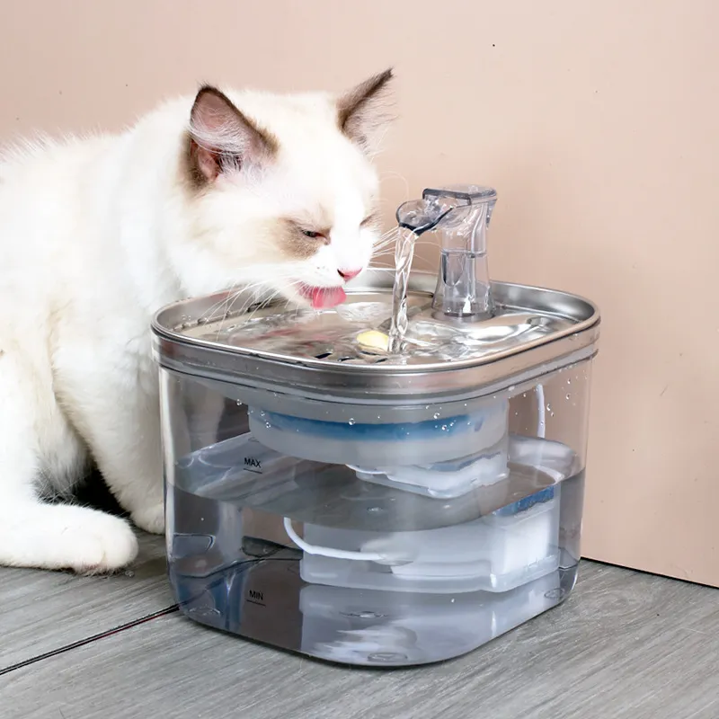 Automatischer Trinkbrunnen Für Katzen Und Hunde – Leiser Wasserspender Mit Filter