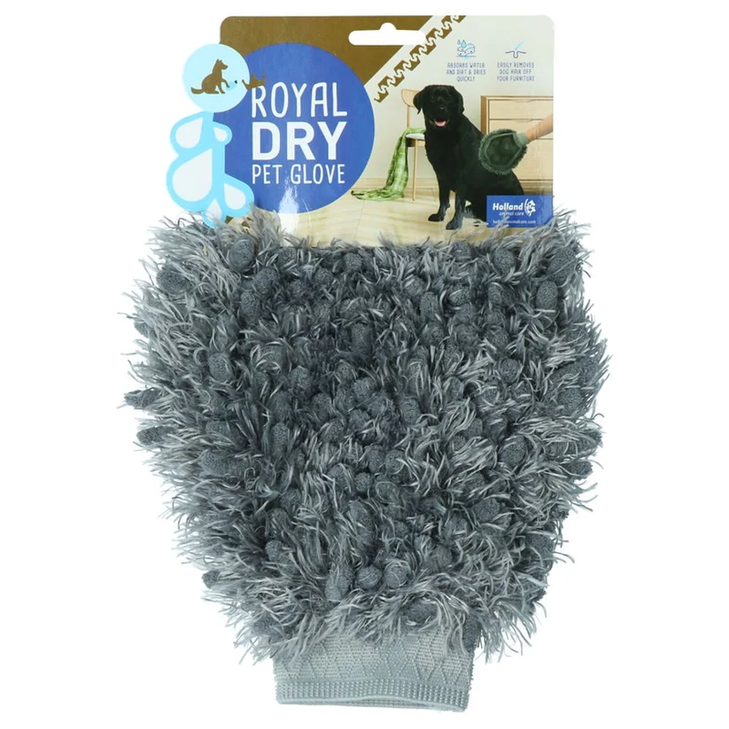 Royal Dry Pet Glove - Fellpflege - Haustierhandschuh - Pfotenhandtuch für Hunde