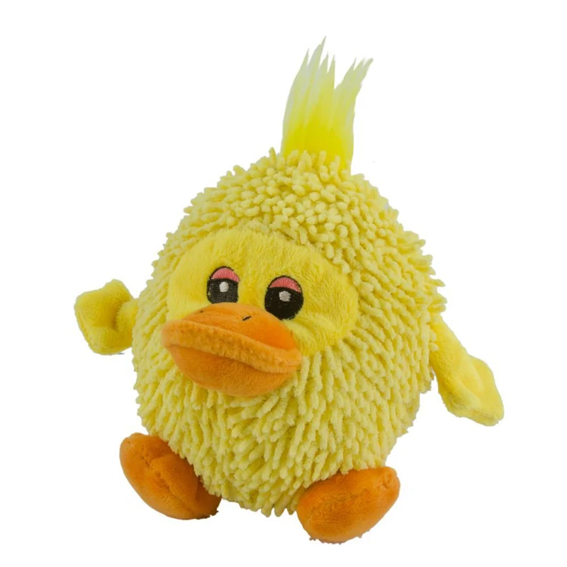 Fuzzle Hundespielzeug Bär/Ente/Kaninchen - Kuscheltier Plüschtier - Quietscher