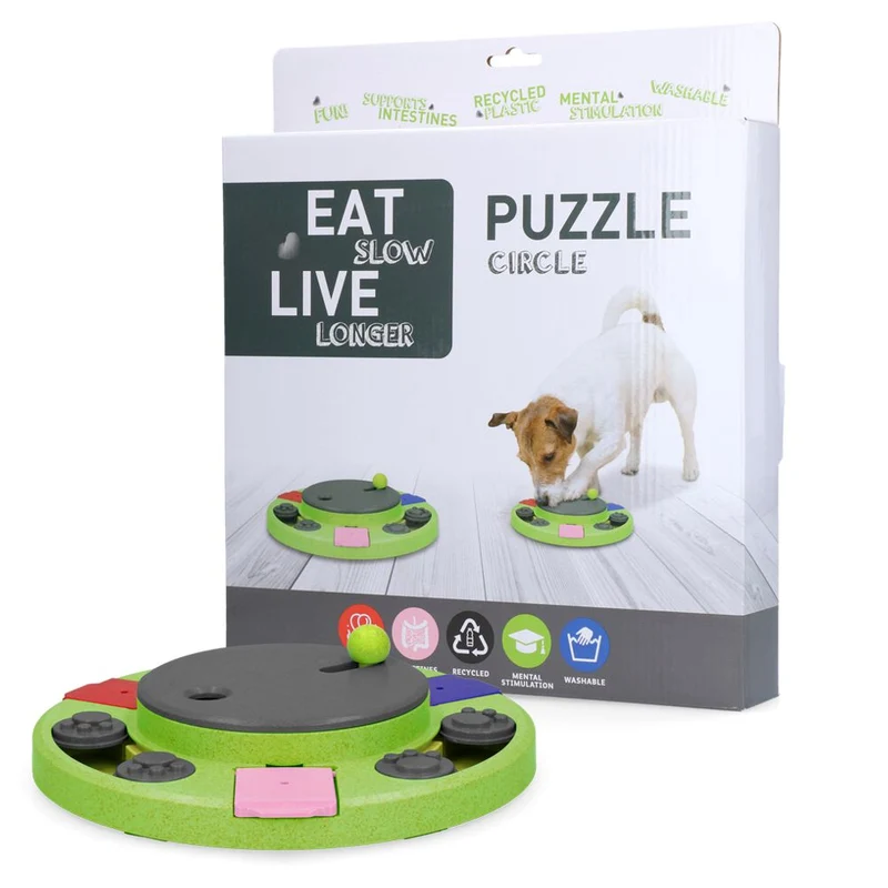 EAT SLOW Intelligenzspielzeug CIRCLE - Brettspiel Denkspiel Snackspielzeug