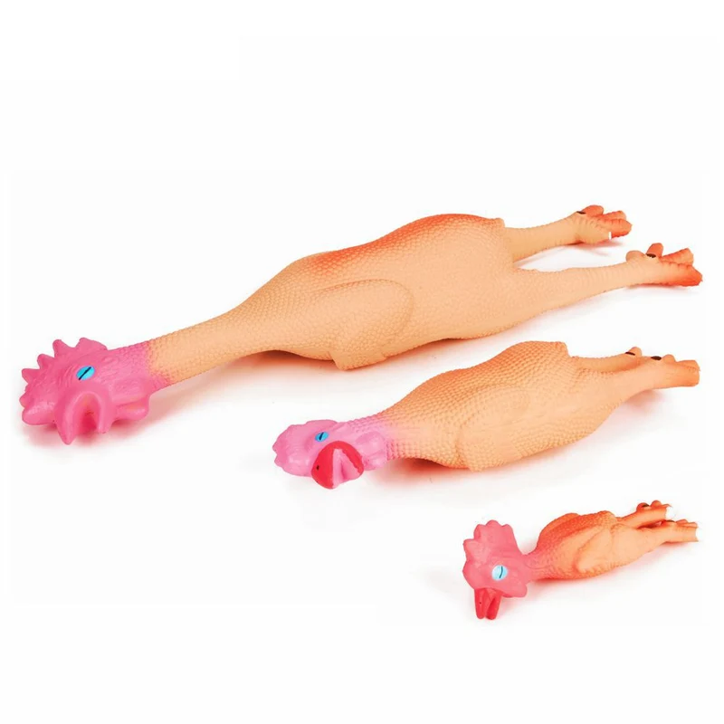 Beeztees Hundespielzeug HAHN - Latex Tierfigur Huhn - Spiel für Hund - quietscht