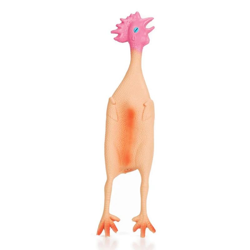 Beeztees Hundespielzeug HAHN - Latex Tierfigur Huhn - Spiel für Hund - quietscht