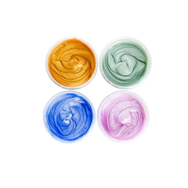 Kristall-Fingerfarben 4er Set "Mika"