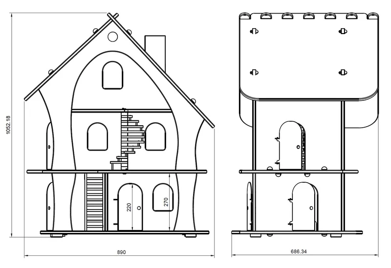 Großes Puppenhaus