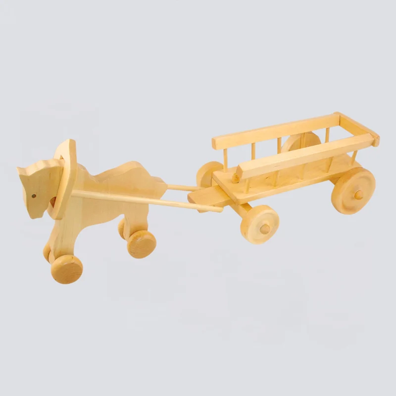 Pferd mit Leiterwagen