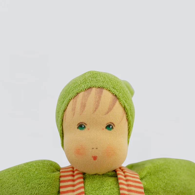 Nanchen Puppe 'Mädel' grün orange - 33 cm