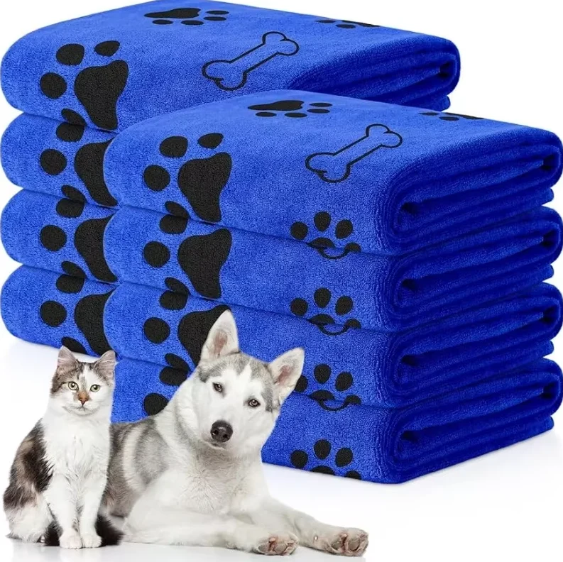 Superabsorbierendes Hundehandtuch – Weiches Schnell Trocknendes Mikrofaser-handtuch Für Hunde Katzen
