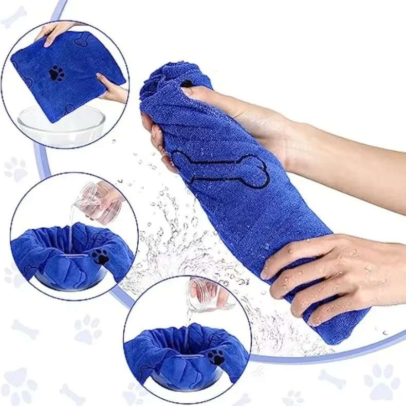 Superabsorbierendes Hundehandtuch – Weiches Schnell Trocknendes Mikrofaser-handtuch Für Hunde Katzen