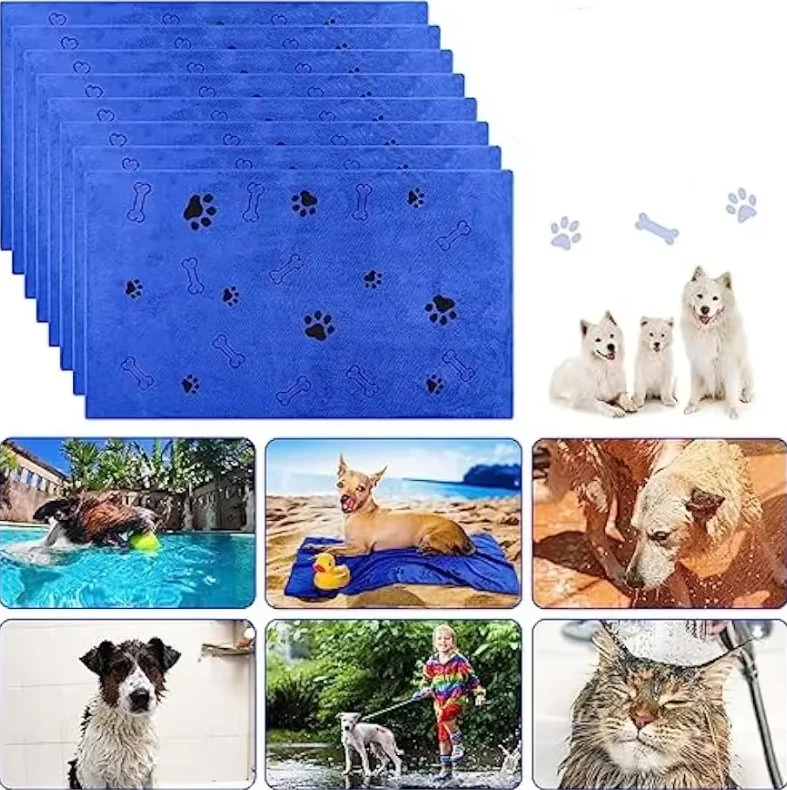 Superabsorbierendes Hundehandtuch – Weiches Schnell Trocknendes Mikrofaser-handtuch Für Hunde Katzen