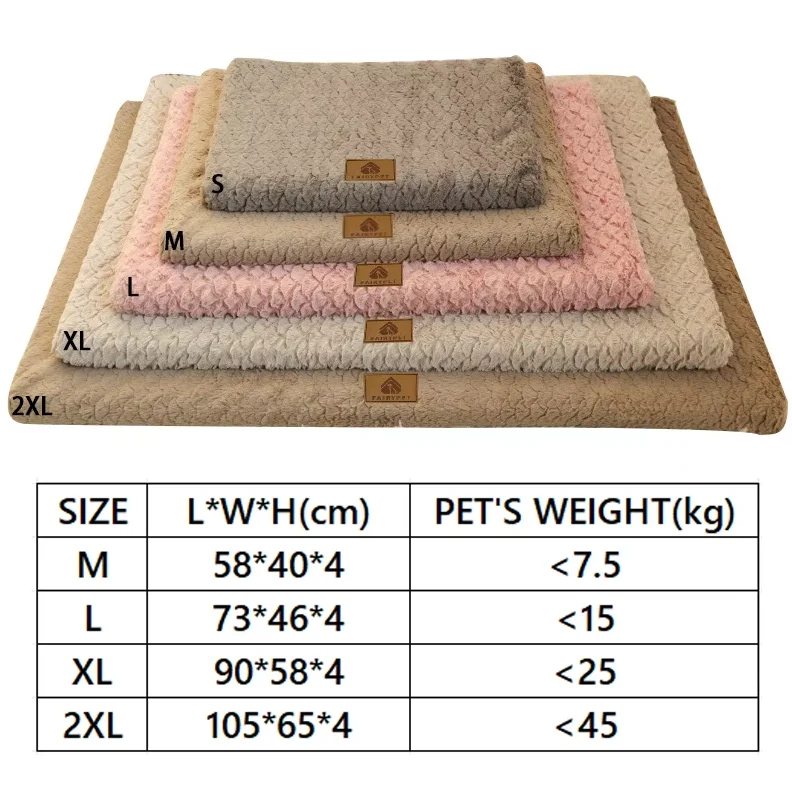Orthopädisches Hundebett – Weiche Flauschige Haustiermatte für Hunde Katzen