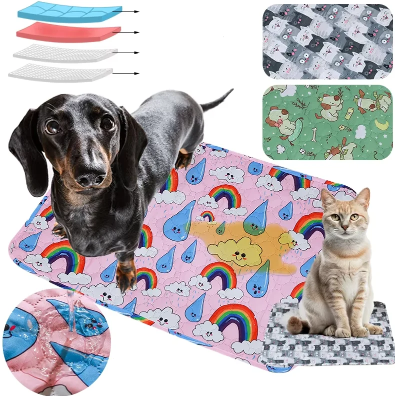 Bunte Haustier-decke – Weiche Waschbare Matte Für Hunde Katzen