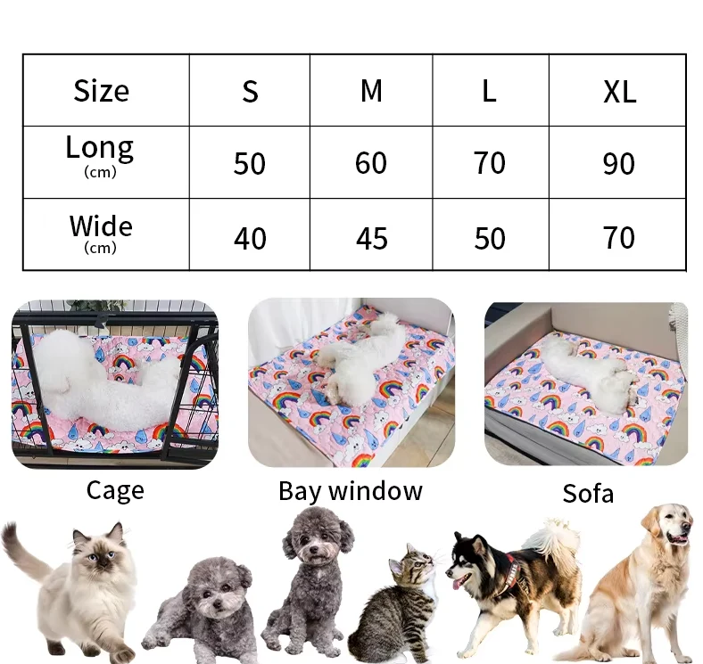 Bunte Haustier-decke – Weiche Waschbare Matte Für Hunde Katzen