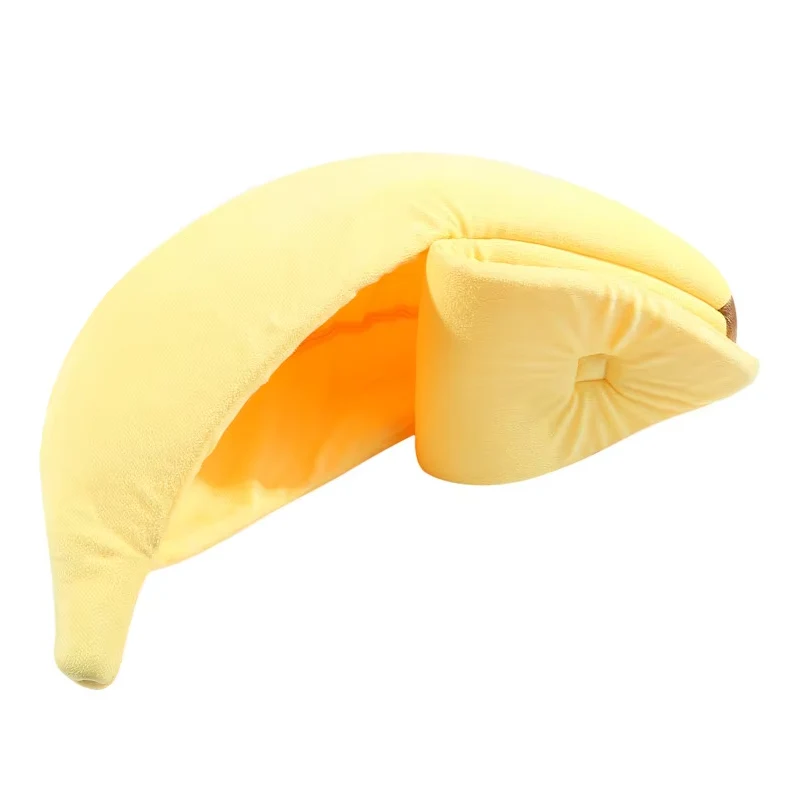 Bananenform Pet Nest für Hunde und Katzen – Komfortable Winterbettchen für Haustiere
