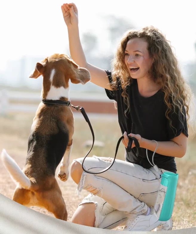 Tragbare Hundewasserflasche – Auslaufsicherer Reise-Spender Mit Integriertem Trinknapf