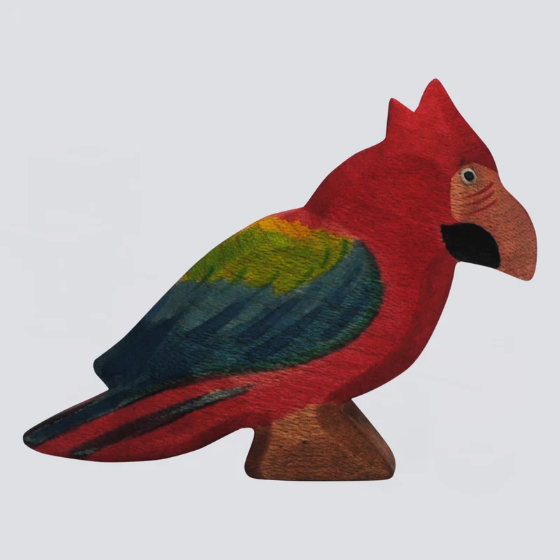 Holzwald Holzfigur Papagei
