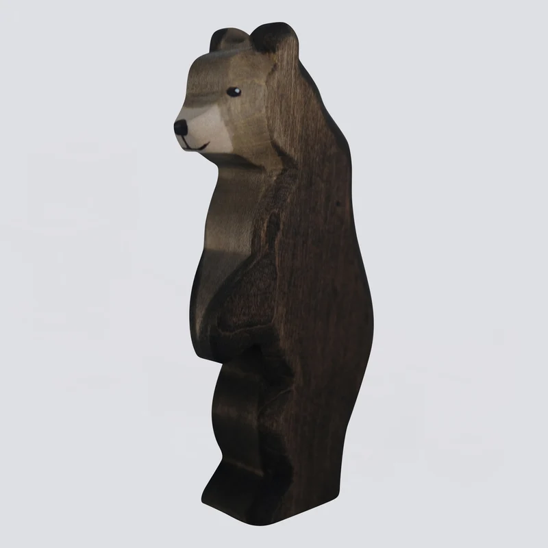 Holzwald Holzfigur Bär klein