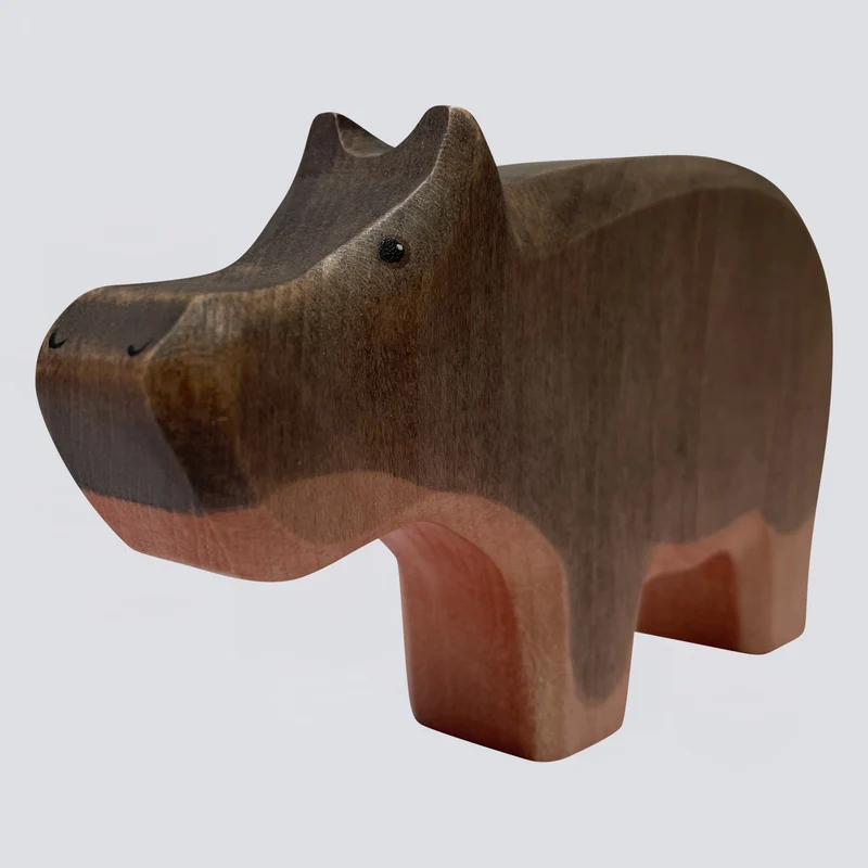 Holzwald Holzfigur Nilpferd