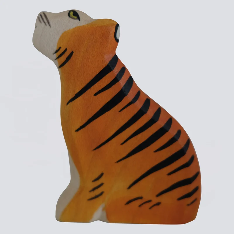 Holzwald Holzfigur Tiger klein