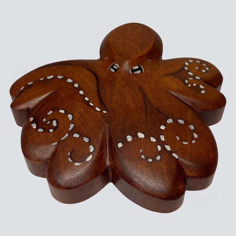Holzwald Holzfigur Oktopus