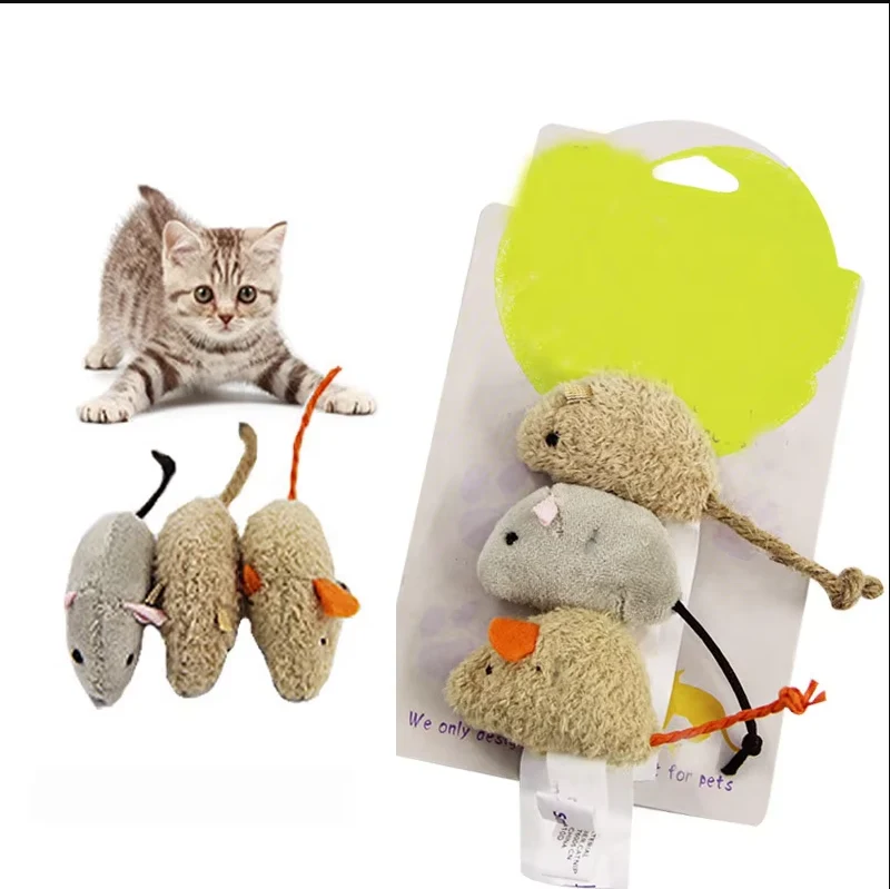 Plüsch-mäuse Katzenspielzeug – Interaktives Beutespiel Für Verspielte Stubentiger
