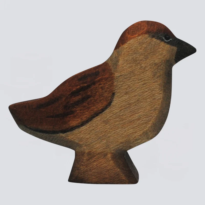 Holzwald Holzfigur Spatz