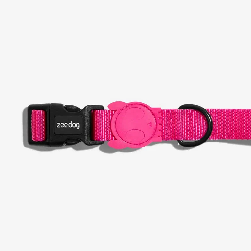 Hundehalsband, Pink Led