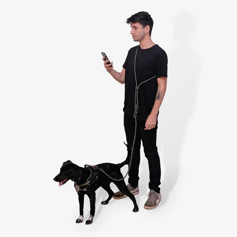 Hands-Free Hundeleine, Titanium Grey