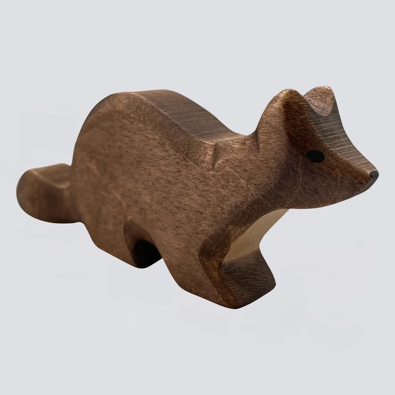 Holzwald Holzfigur Marder