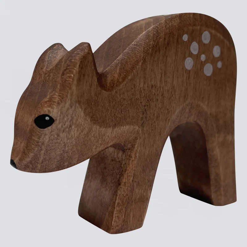 Holzwald Holzfigur Rehkitz