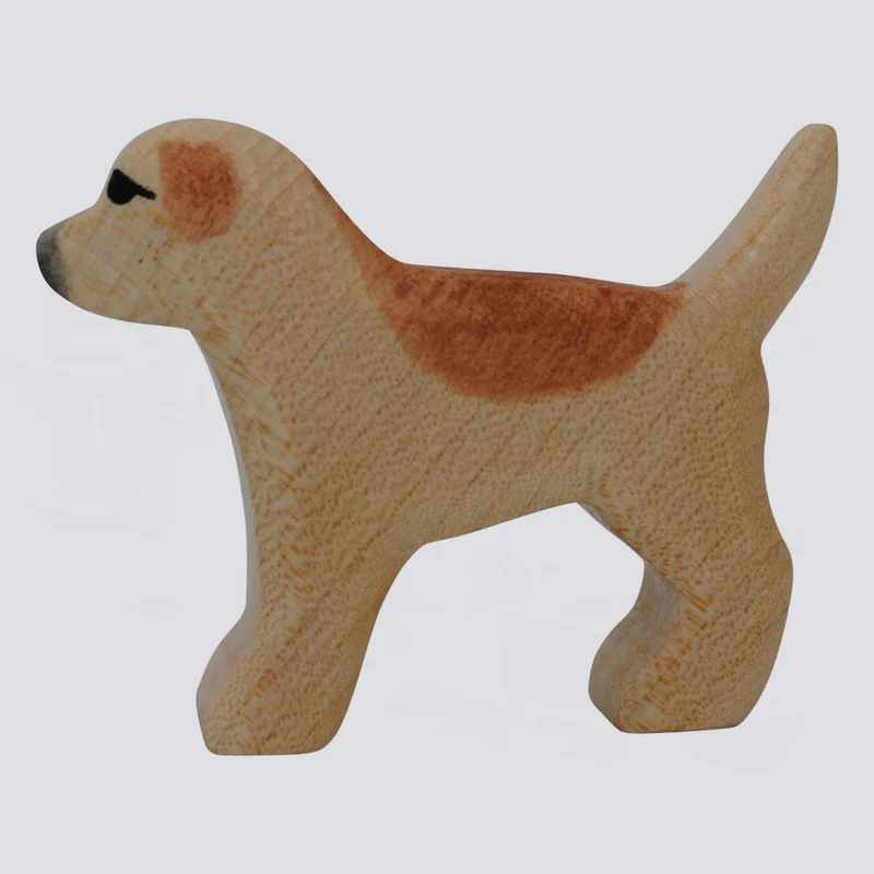 Holzwald Holzfigur Golden Retriever klein