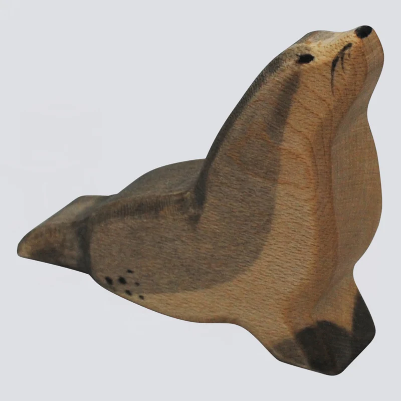 Holzwald Holzfigur Seehund