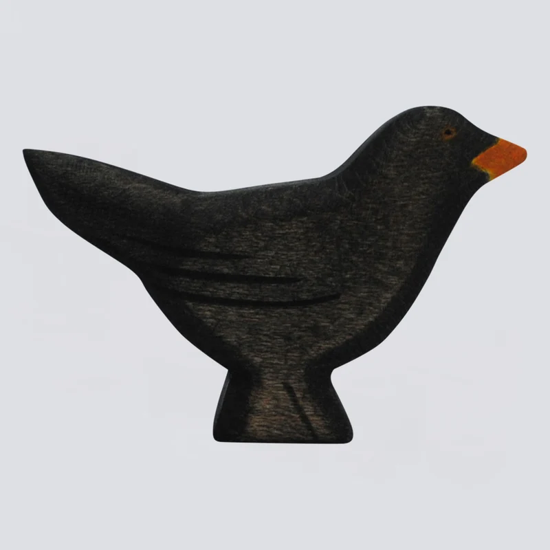Holzwald Holzfigur Amsel