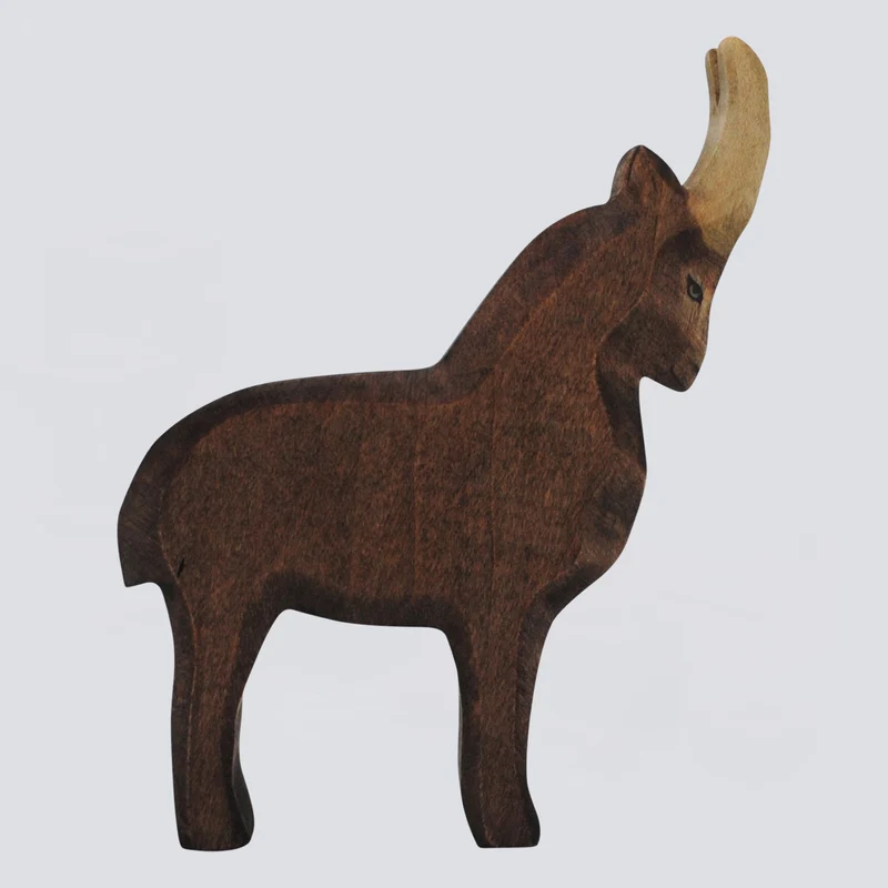 Holzwald Holzfigur Steinbock