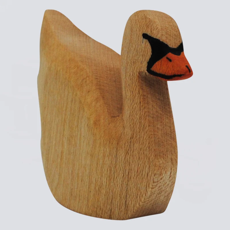 Holzwald Holzfigur Schwan