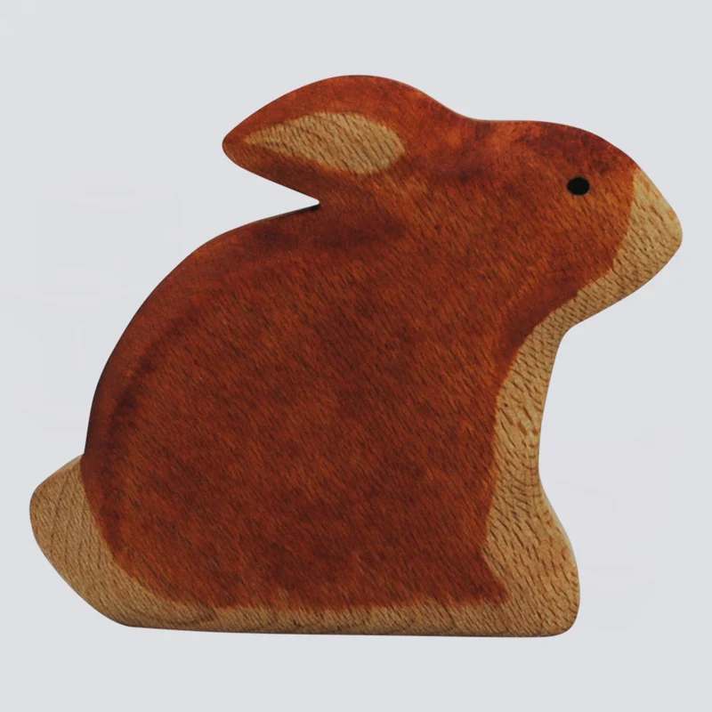 Holzwald Holzfigur Hase sitzend