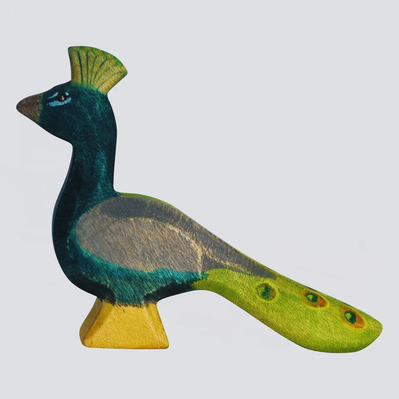 Holzwald Holzfigur Pfau