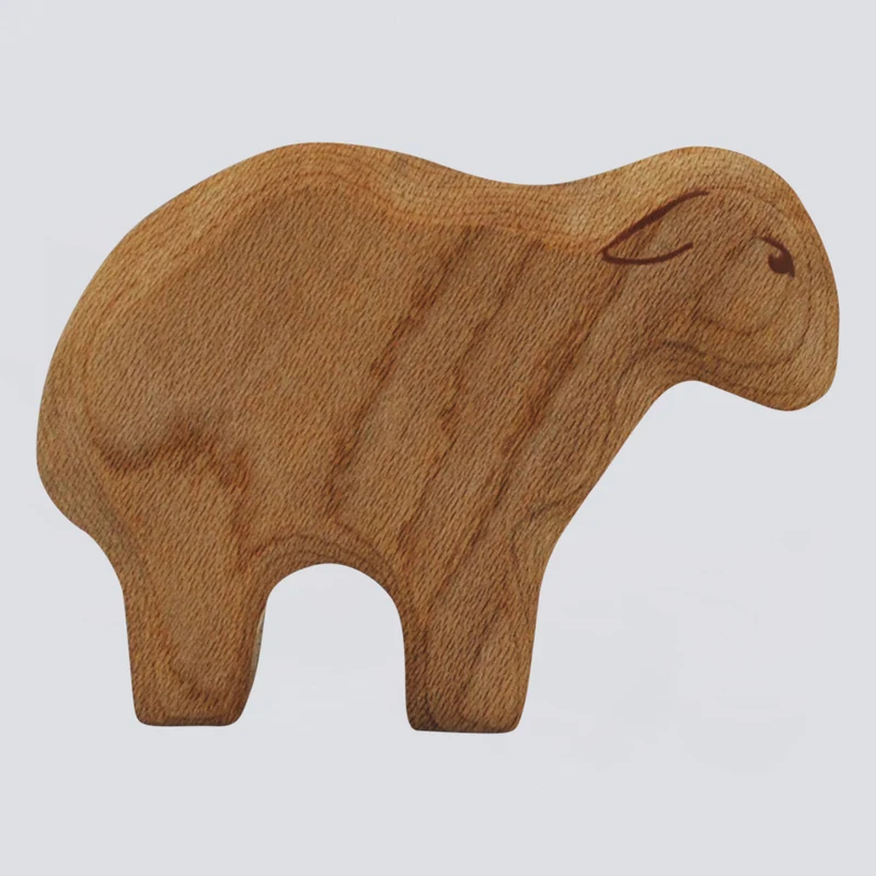 Holzwald Holzfigur Schaf