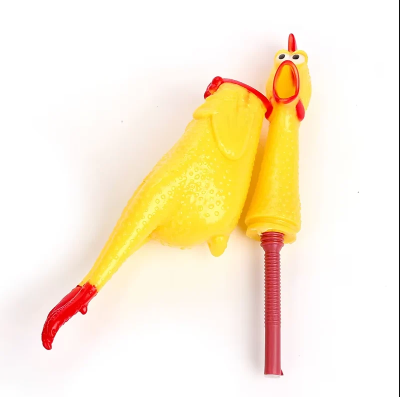 Quiekendes Gummihuhn – Lustiges Hundespielzeug