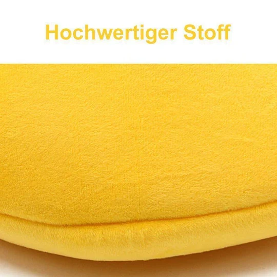 Bananenförmiges Haustierbett