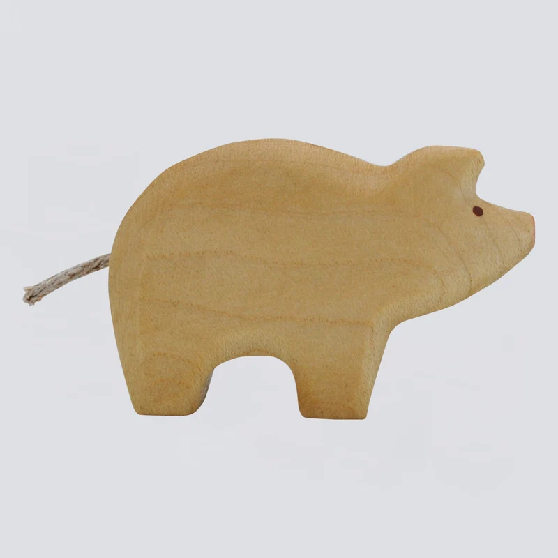Holzwald Holzfigur Ferkel