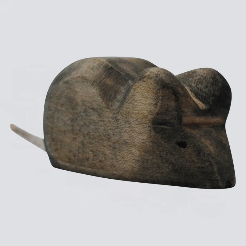 Holzwald Holzfigur Maus