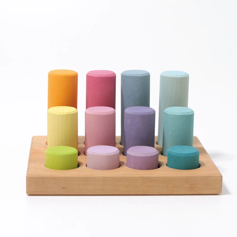 Grimm's Steckspiel Kleine Walzen Pastell