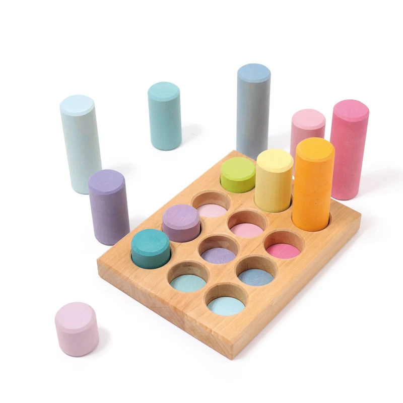 Grimm's Steckspiel Kleine Walzen Pastell