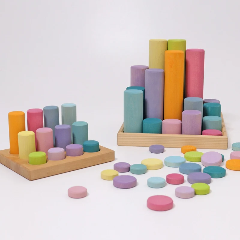 Grimm's Steckspiel Kleine Walzen Pastell