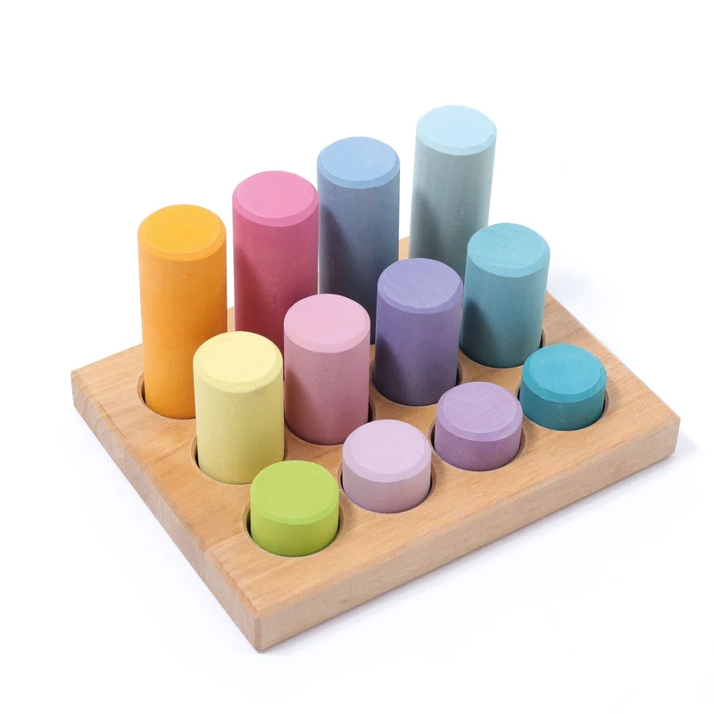Grimm's Steckspiel Kleine Walzen Pastell
