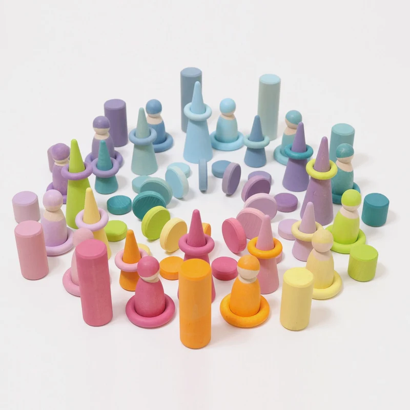 Grimm's Steckspiel Kleine Walzen Pastell